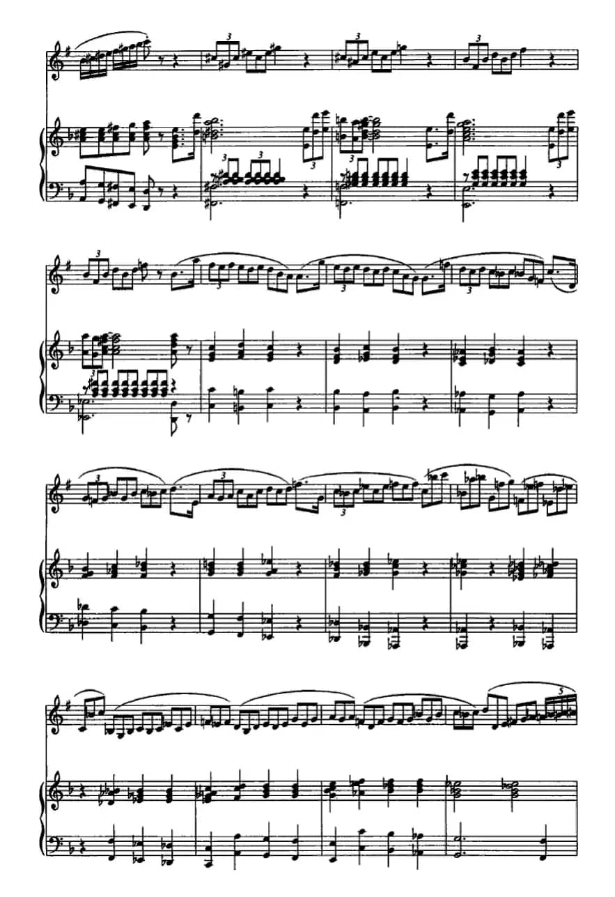 西拉穆轮河随想曲（单簧管+钢琴）