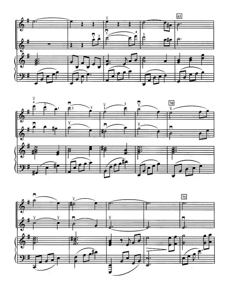 我会守护你（小提琴二重奏+钢琴伴奏）