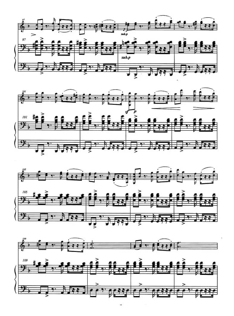 巴斯克随想曲（钢琴伴奏小提琴谱）