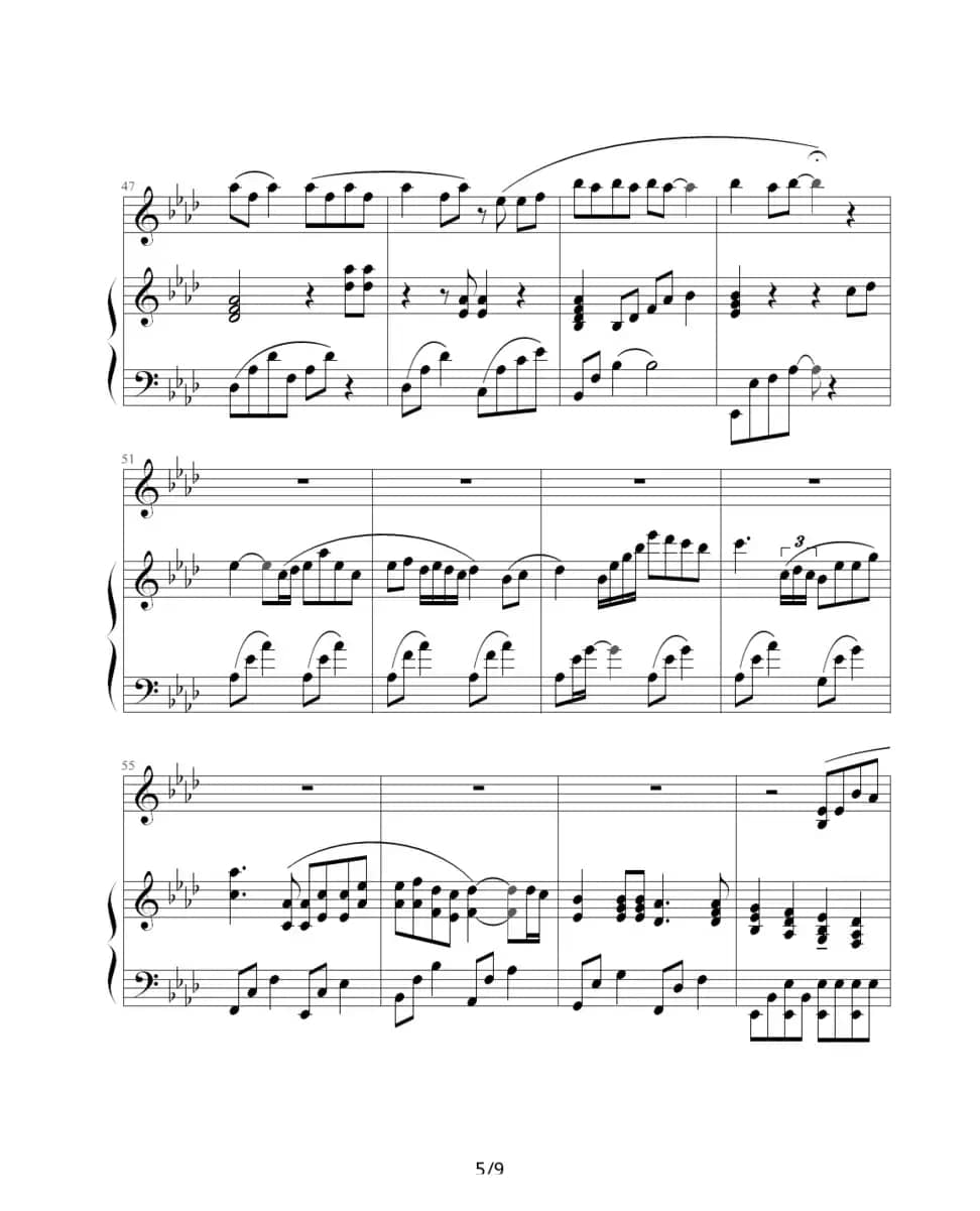 天黑黑（钢琴伴奏谱）