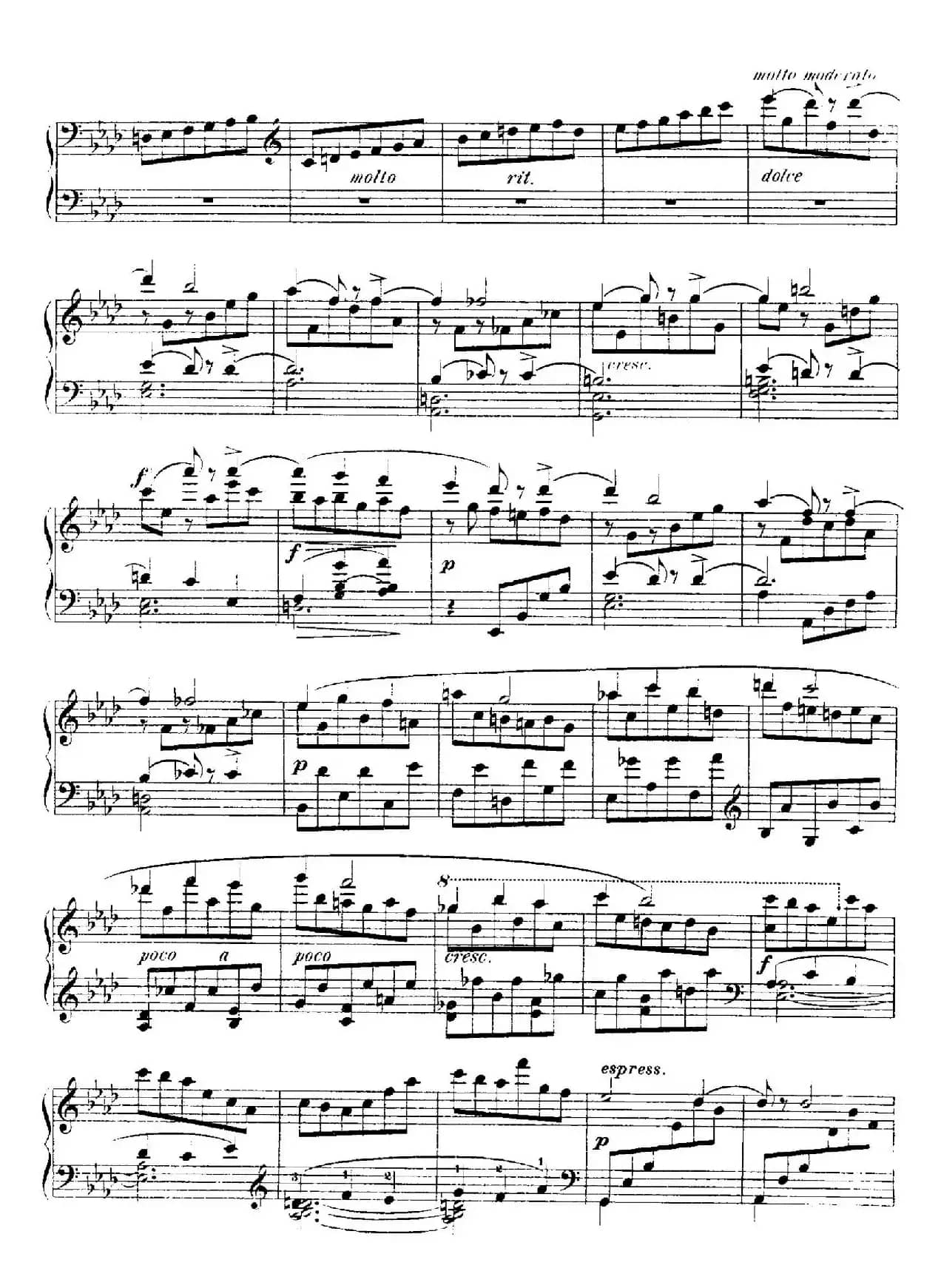 4 Valses Caprice（4首随想圆舞曲）（Op.62 No. 4 in A-flat）