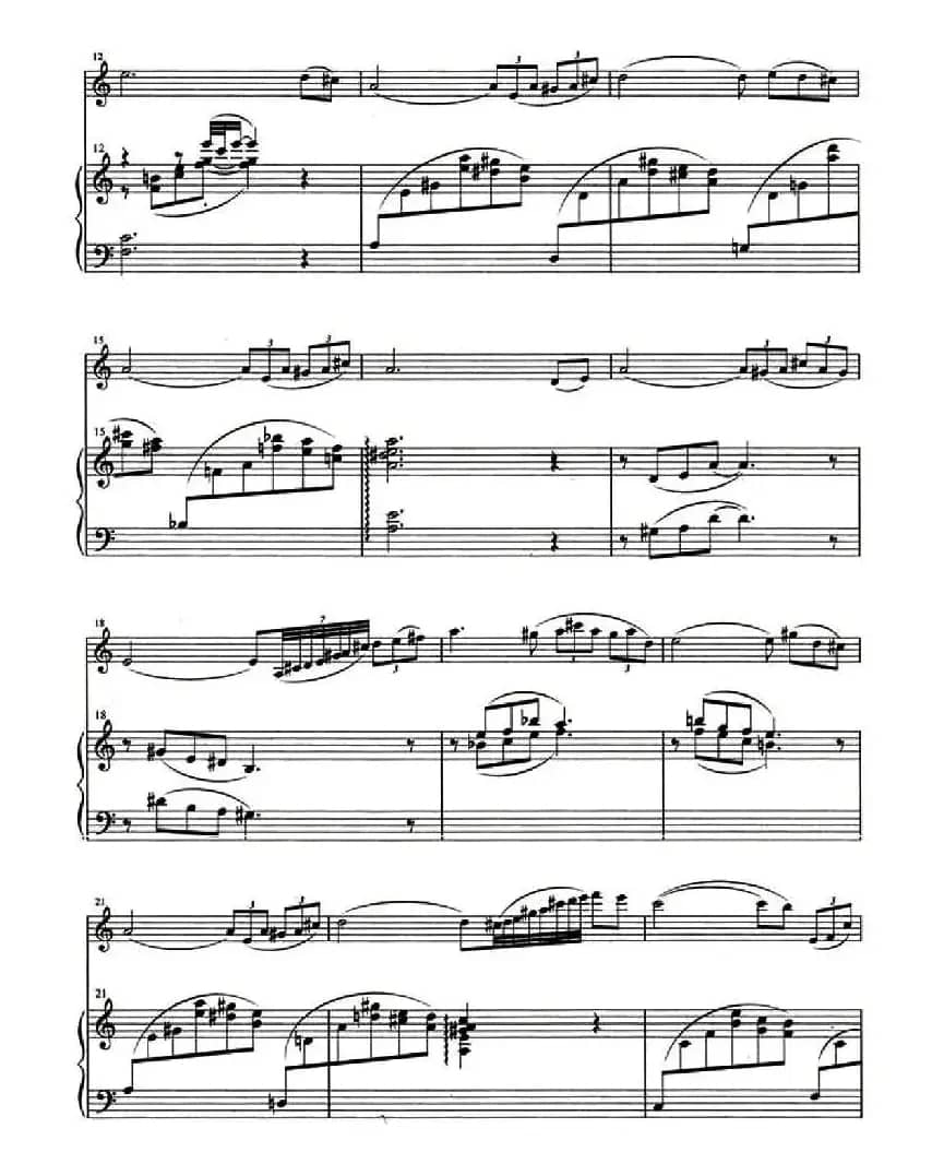 春（小提琴+钢琴伴奏）