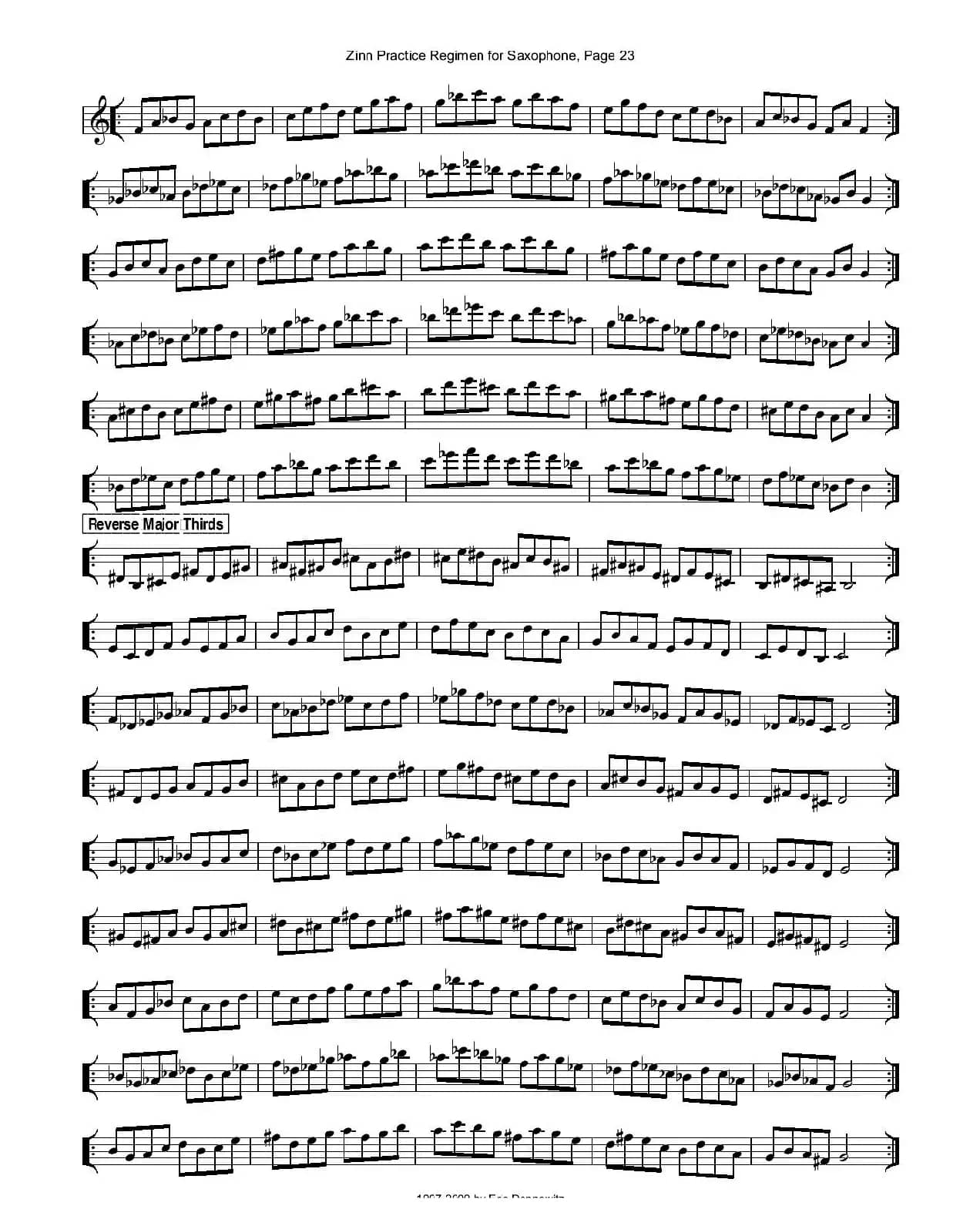 ZinnRegimenSax2009练习曲