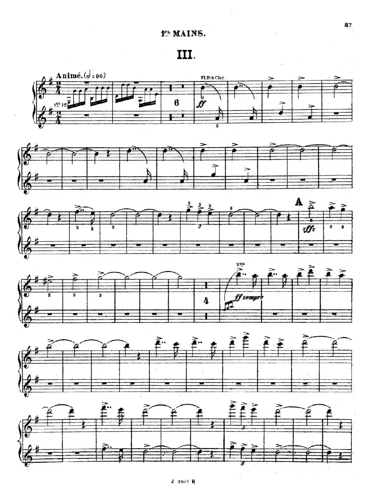 Symphony on a French Mountain Air Op.25（法国山歌交响曲·双钢琴·Ⅲ）