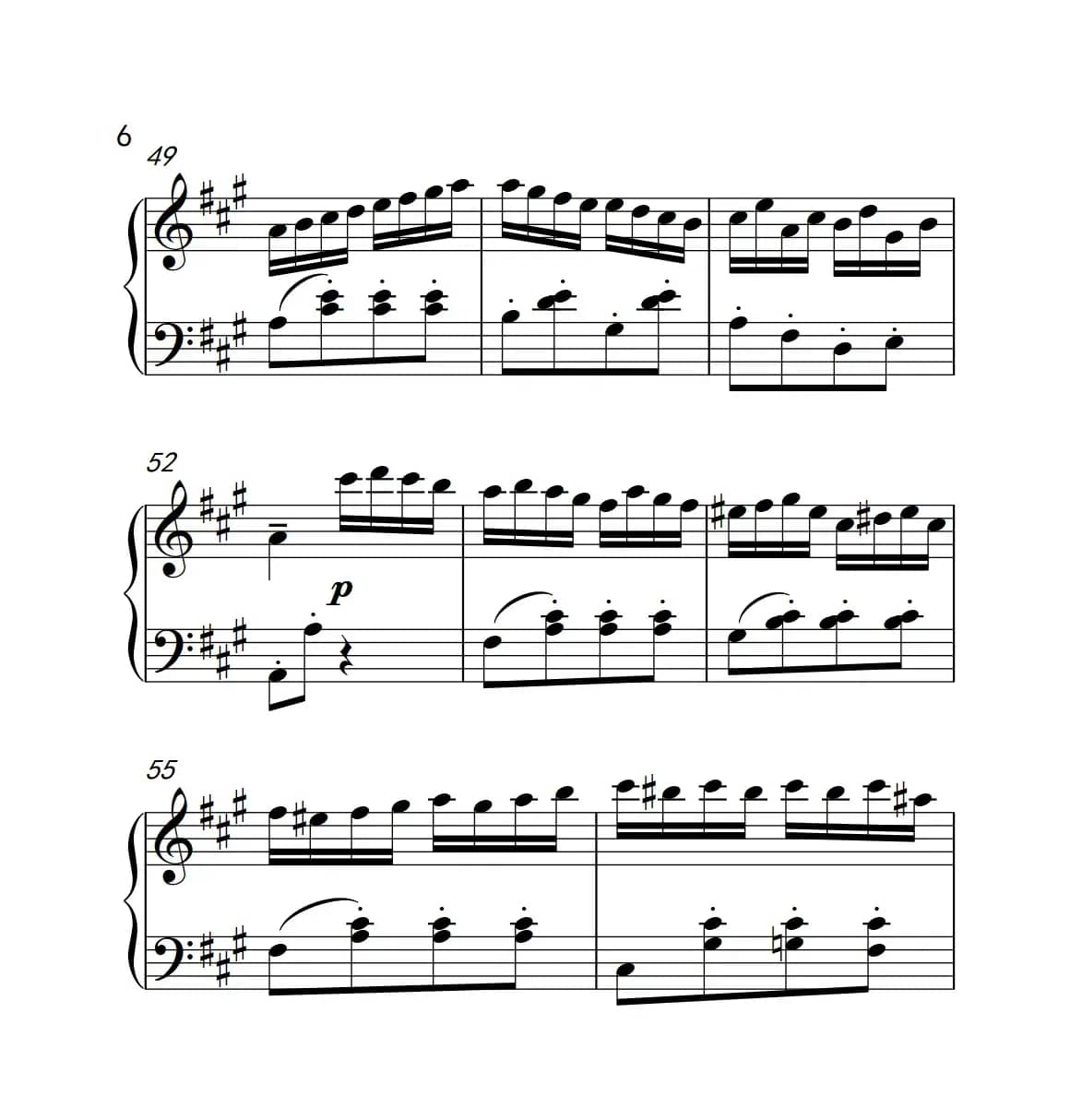 A大调钢琴奏鸣曲（土耳其风格的回旋曲）