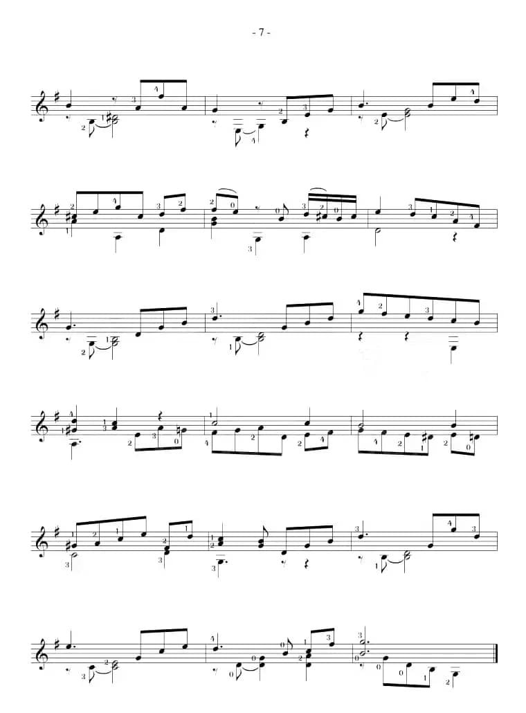 Fernando Sor《12 Studies,Op.35》（STUDY 4）