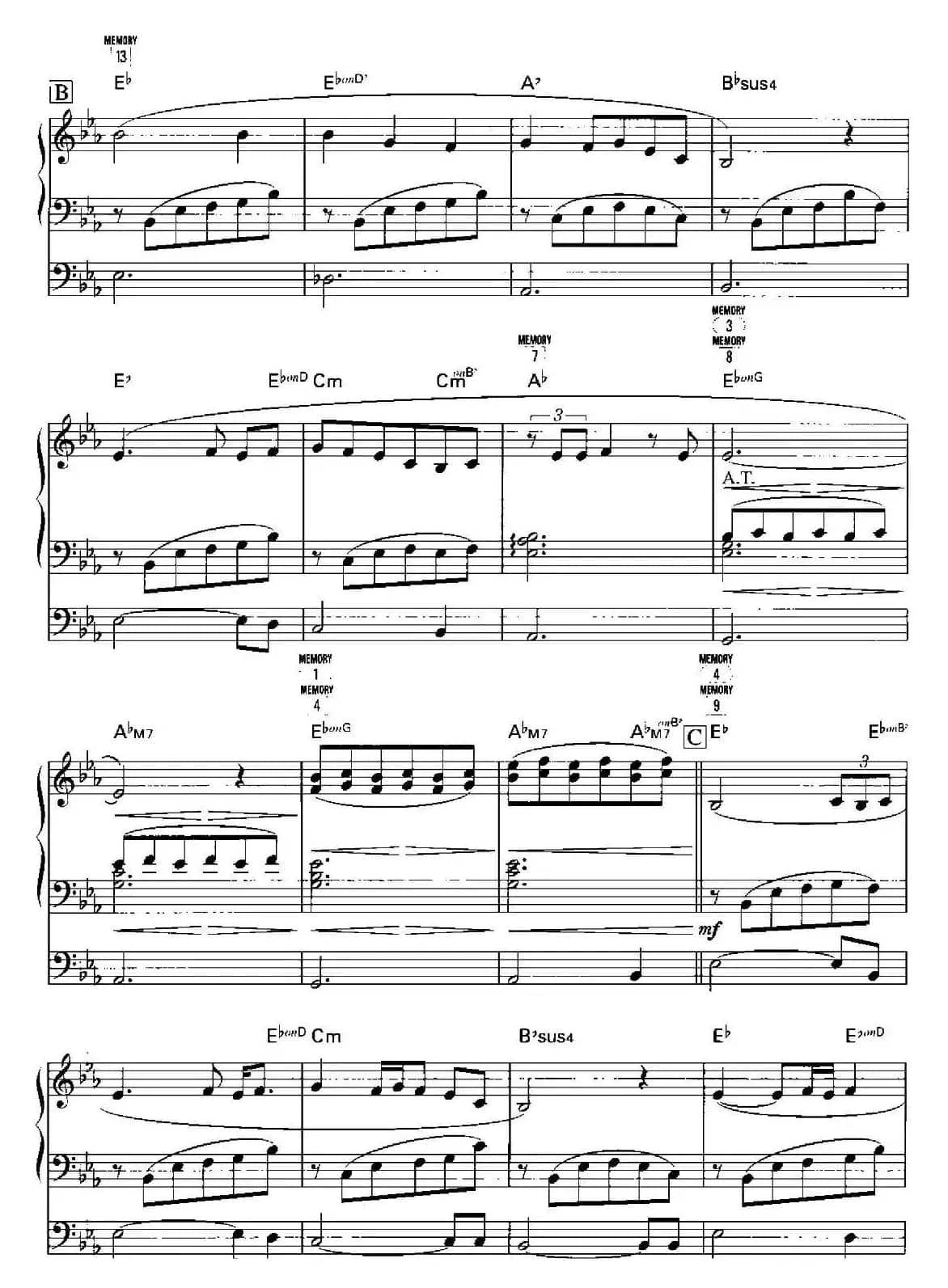 阿里郎（双排键电子琴谱）