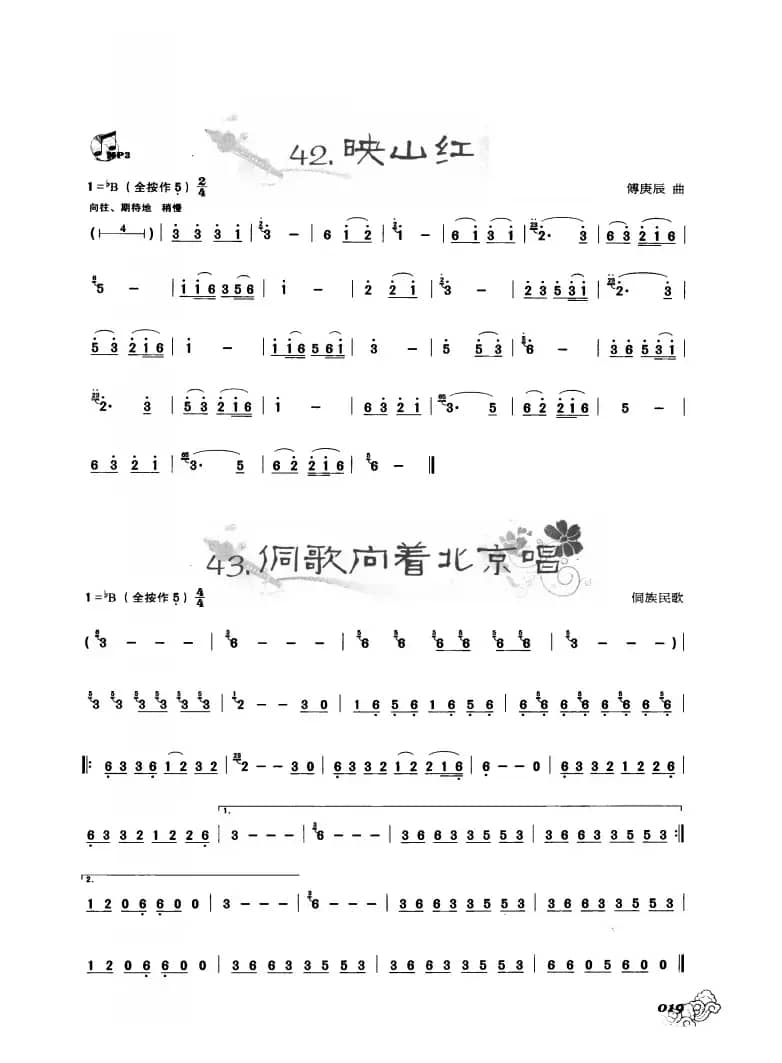 葫芦丝曲精选：映山红 侗歌向着北京唱