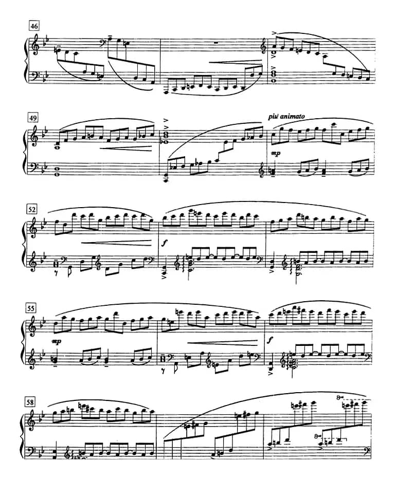 钢琴教程第八级 中外乐曲（山泉）