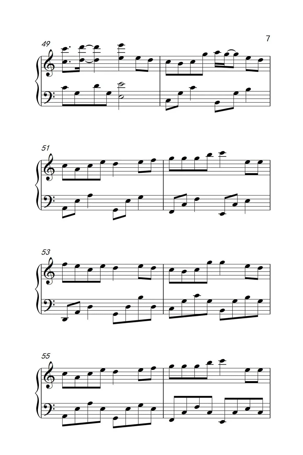 爱转角（《弹吧音教》制谱）