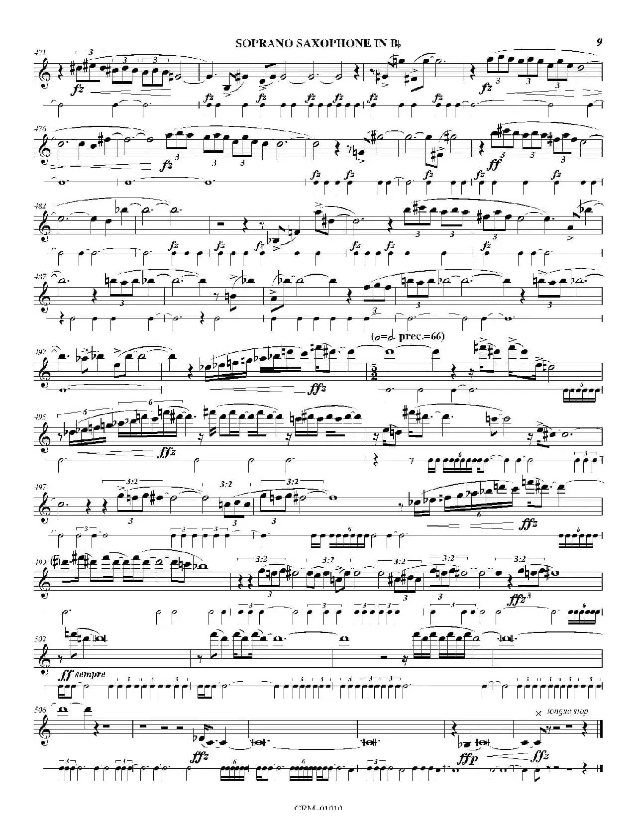 Lustration for The Millennium（高音萨克斯独奏）