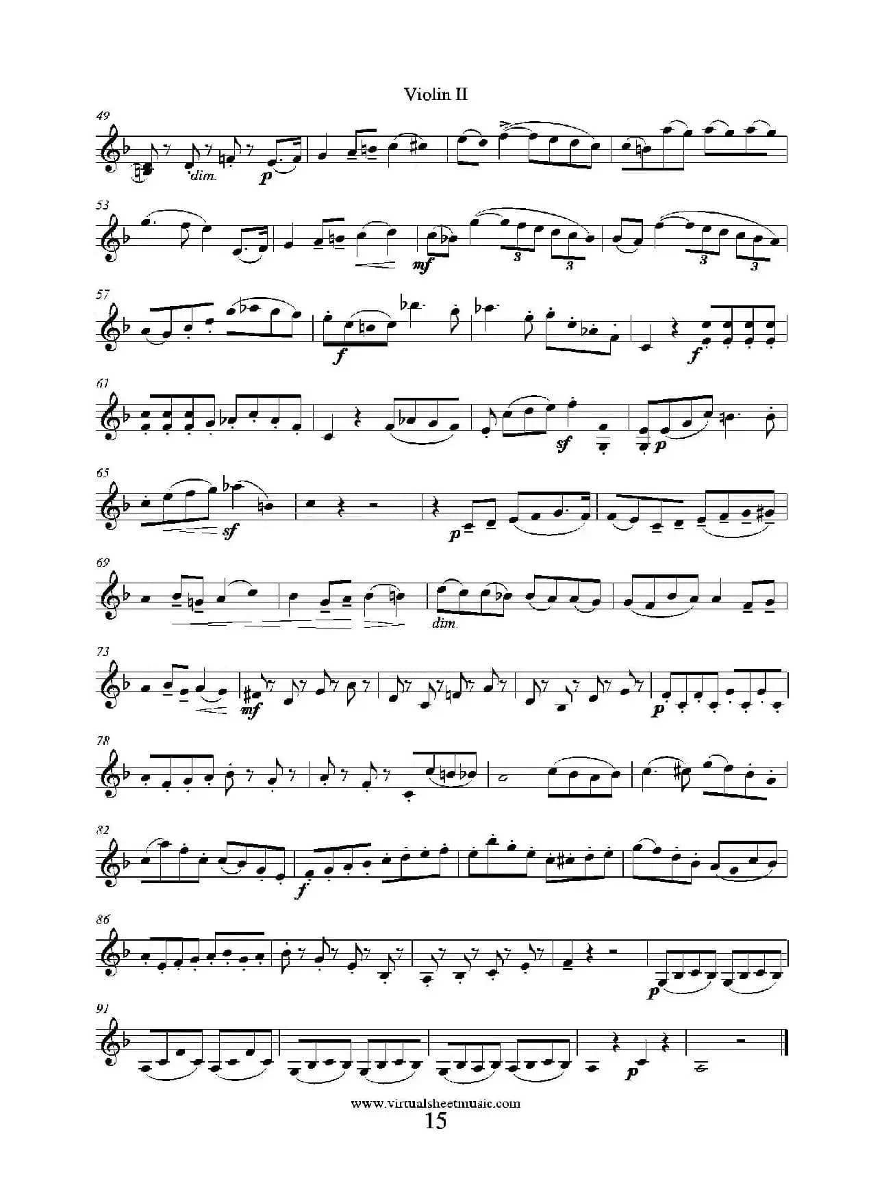 6 Small Duets（六部小合唱）Op.38 Violin II（第二小提琴分谱）