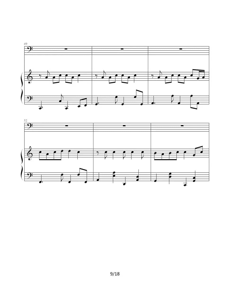 Title（钢琴伴奏谱）