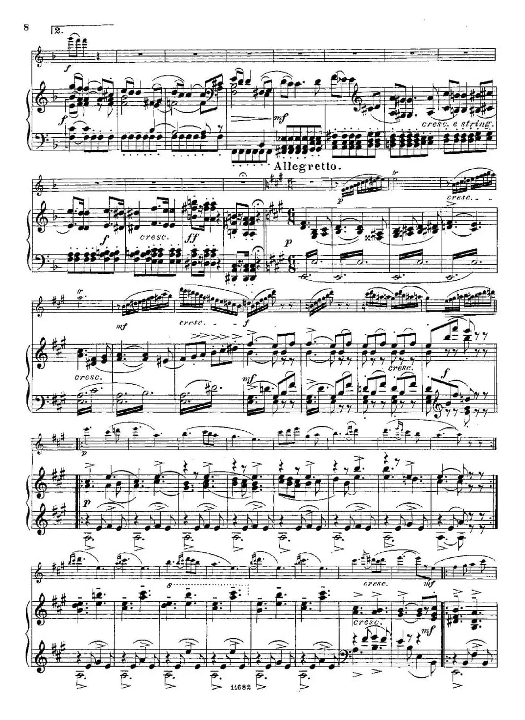 Fantaisies nationales. Italien. （Op.59 No.5）（长笛+钢琴伴奏）