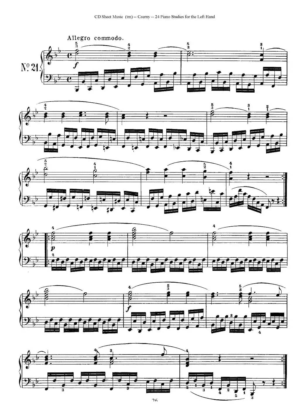 Czerny - 24 Piano Studie（17—24）（车尔尼 - 24首钢琴练习曲）