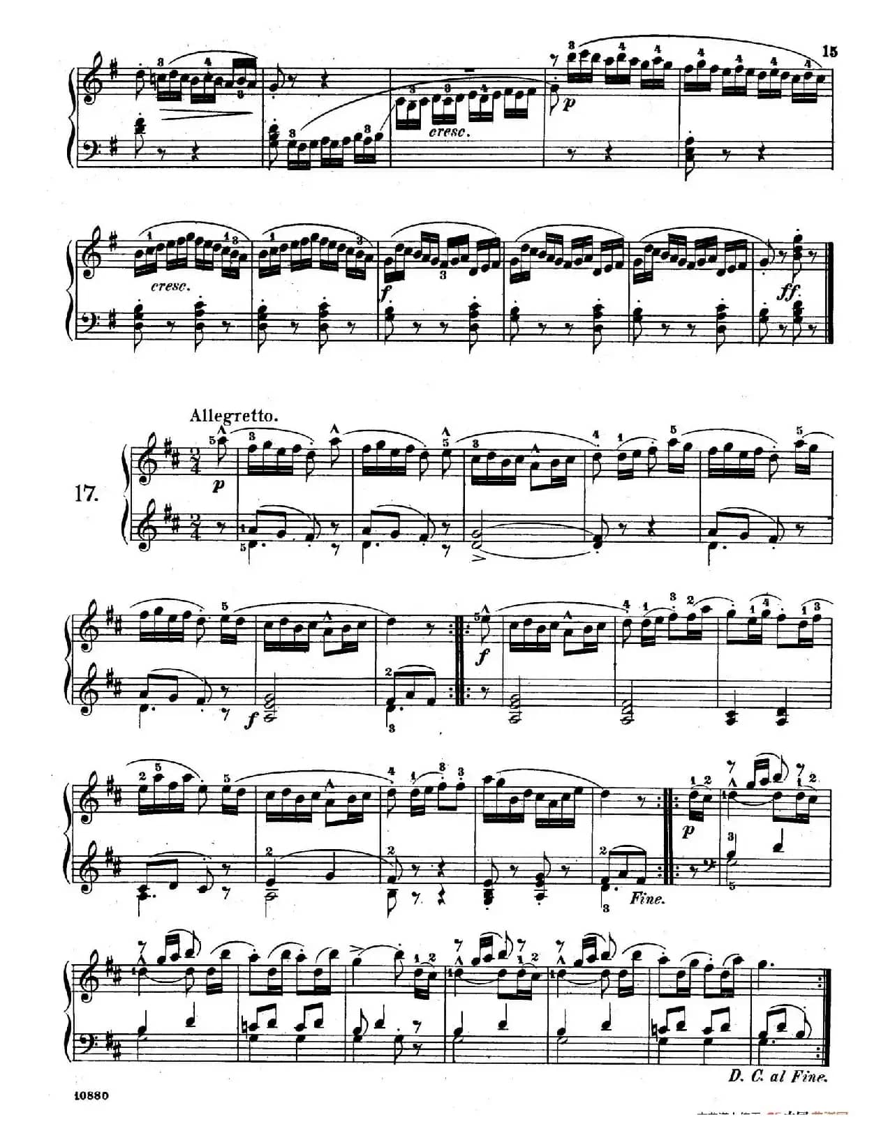 Etudes Enfantines Op.37（儿童钢琴练习曲 第15——20首）