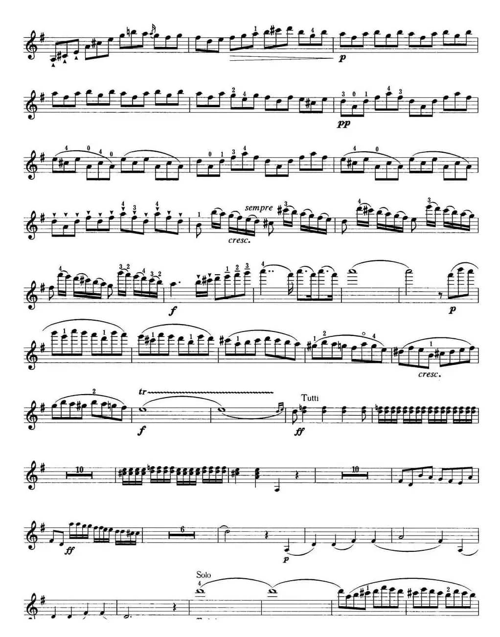 小提琴考级第七级：外国乐曲（8首）