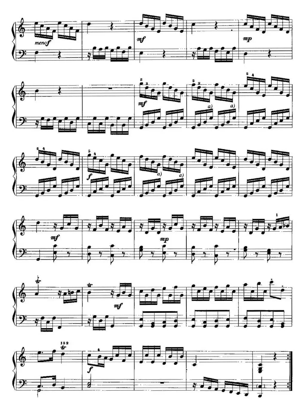 手风琴复调作品：奏鸣曲