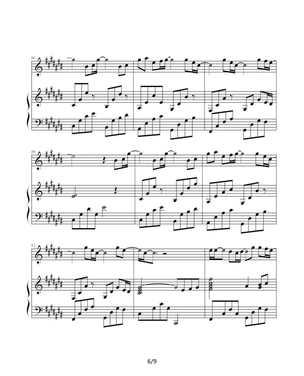 最想环游的世界（钢琴伴奏谱）