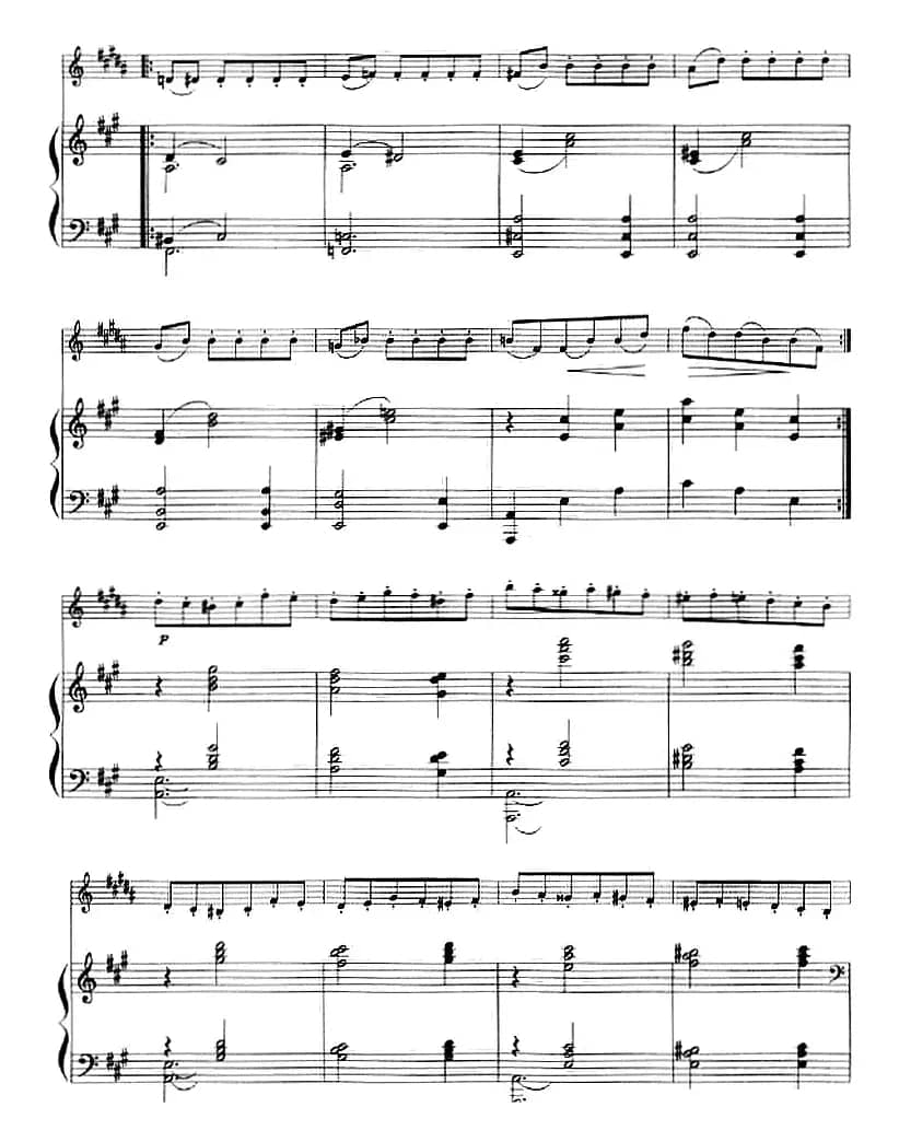 纪念册的一页（小号+钢琴伴奏）