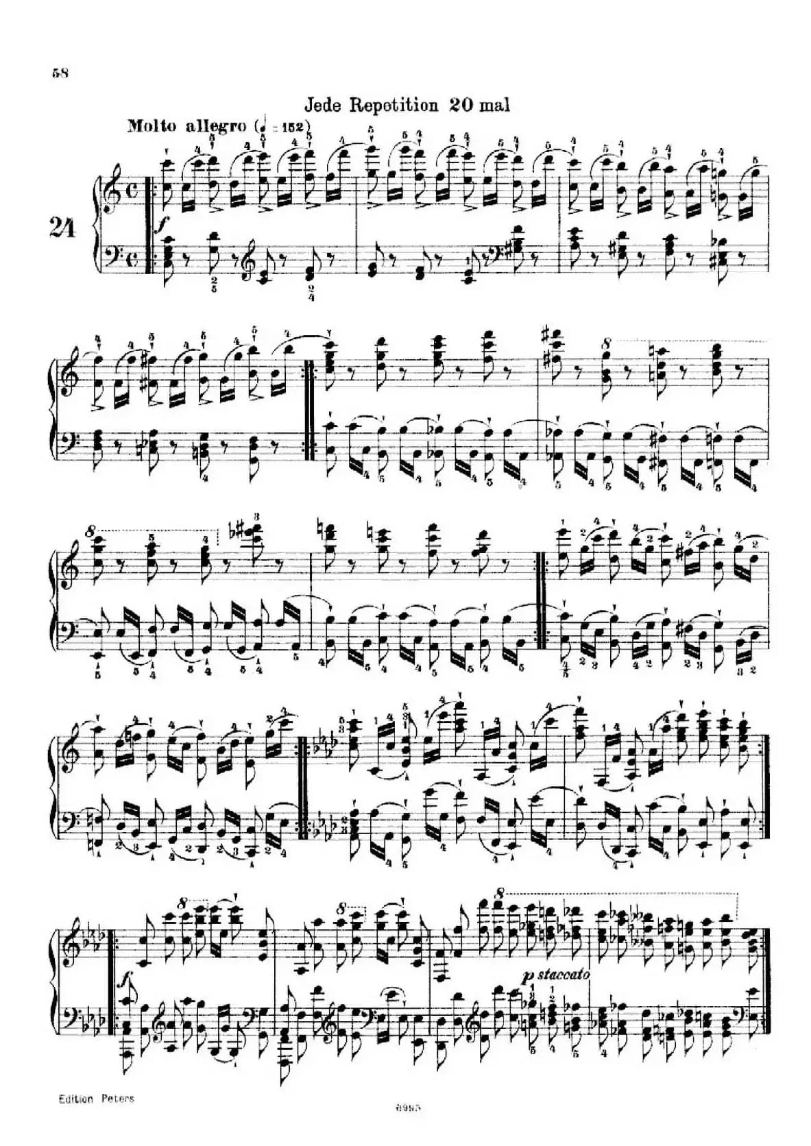 School of the Virtuoso Op.365(60首钢琴高级练习曲·24)