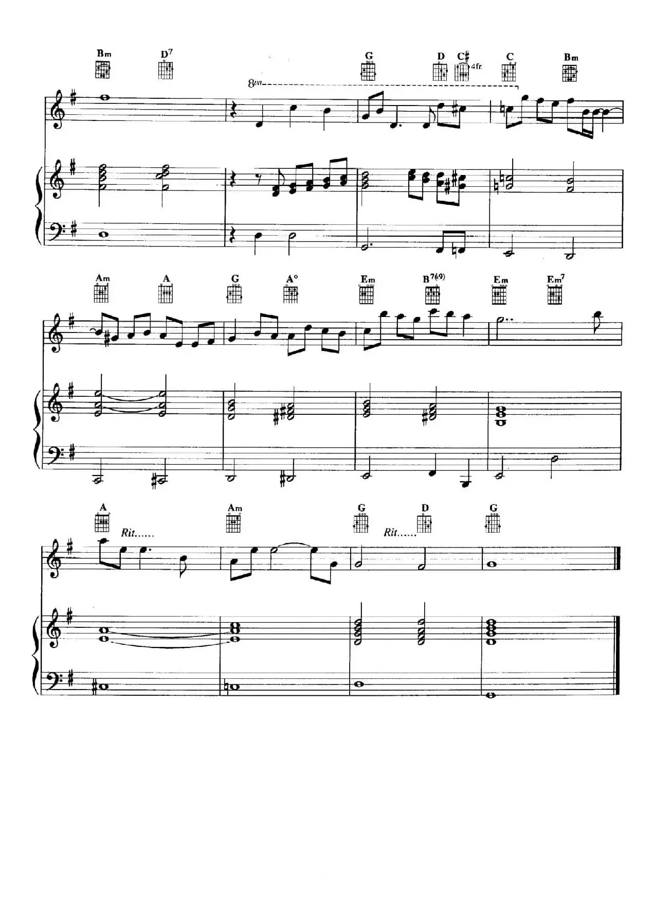 电影配乐大师莫瑞康最佳20首钢琴谱（Best of Ennio Morricone·15）