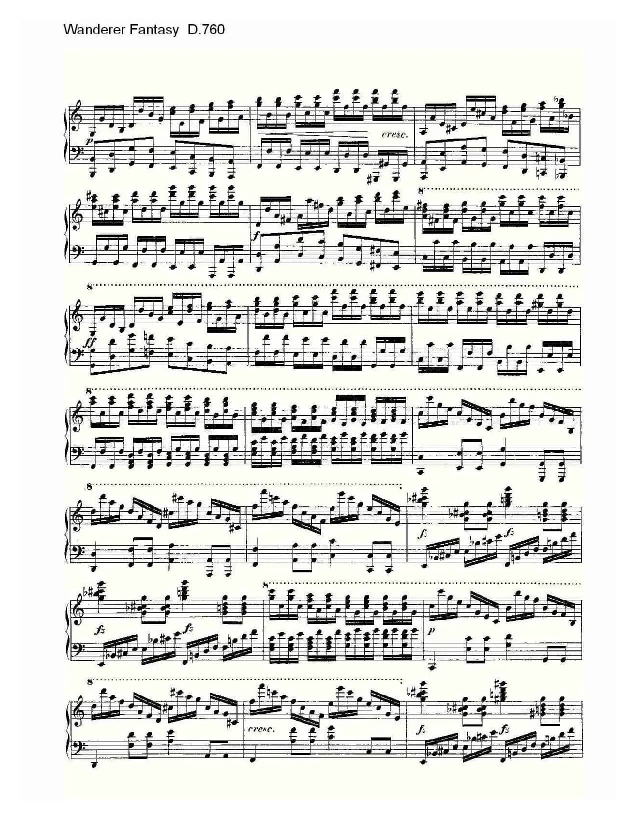 Wanderer Fantasy D.760（幻想的流浪者 D.760）