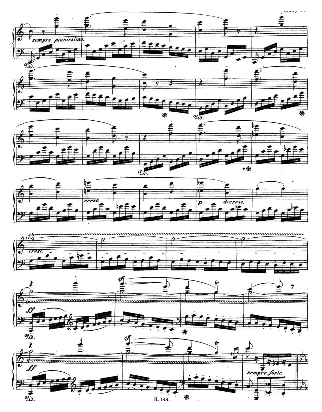 贝多芬钢琴奏鸣曲21 黎明（华尔斯坦） C大调 Op.53 C major