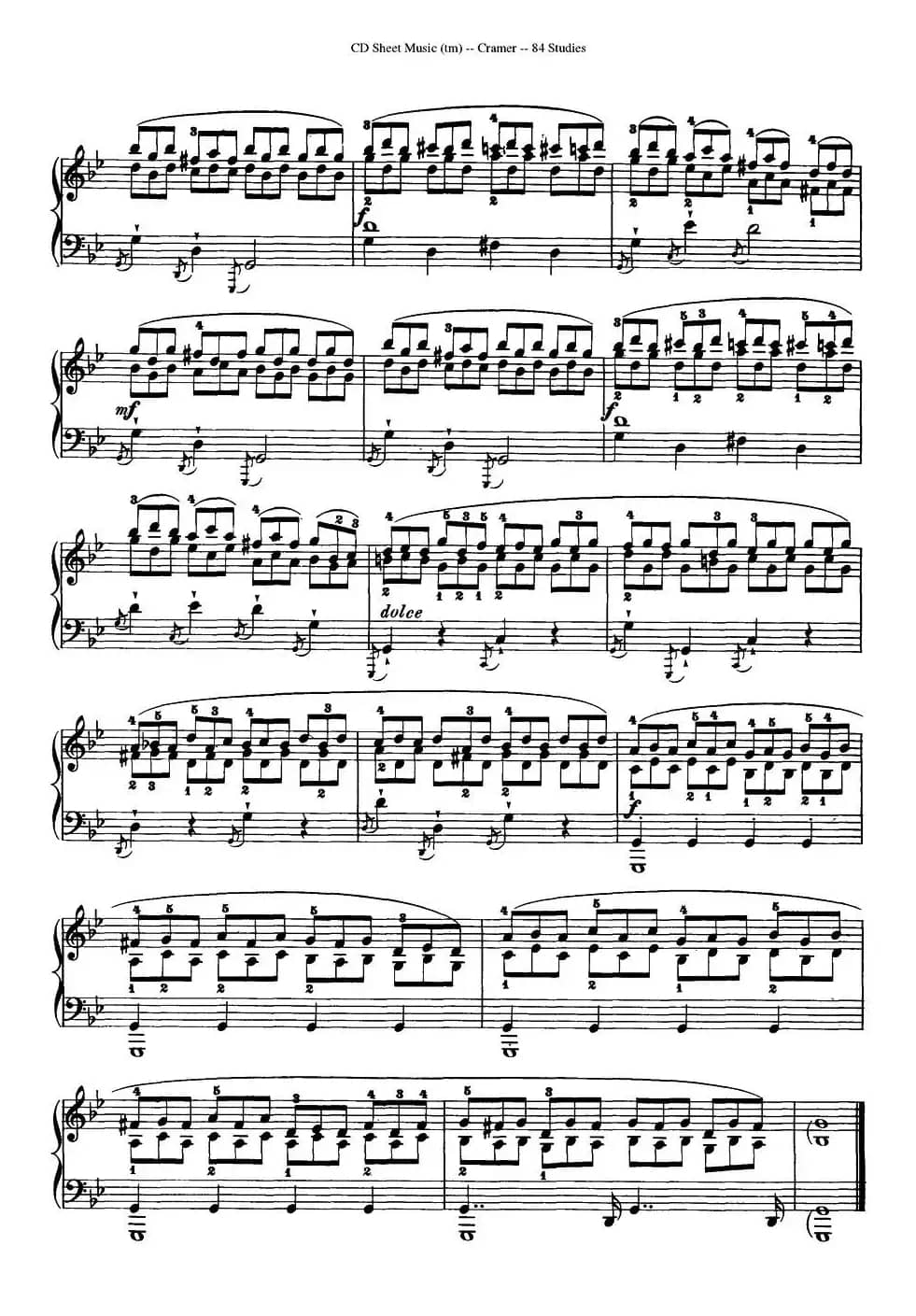 Cramer - 84 exercices（61—65）（克拉莫84首钢琴练习曲）