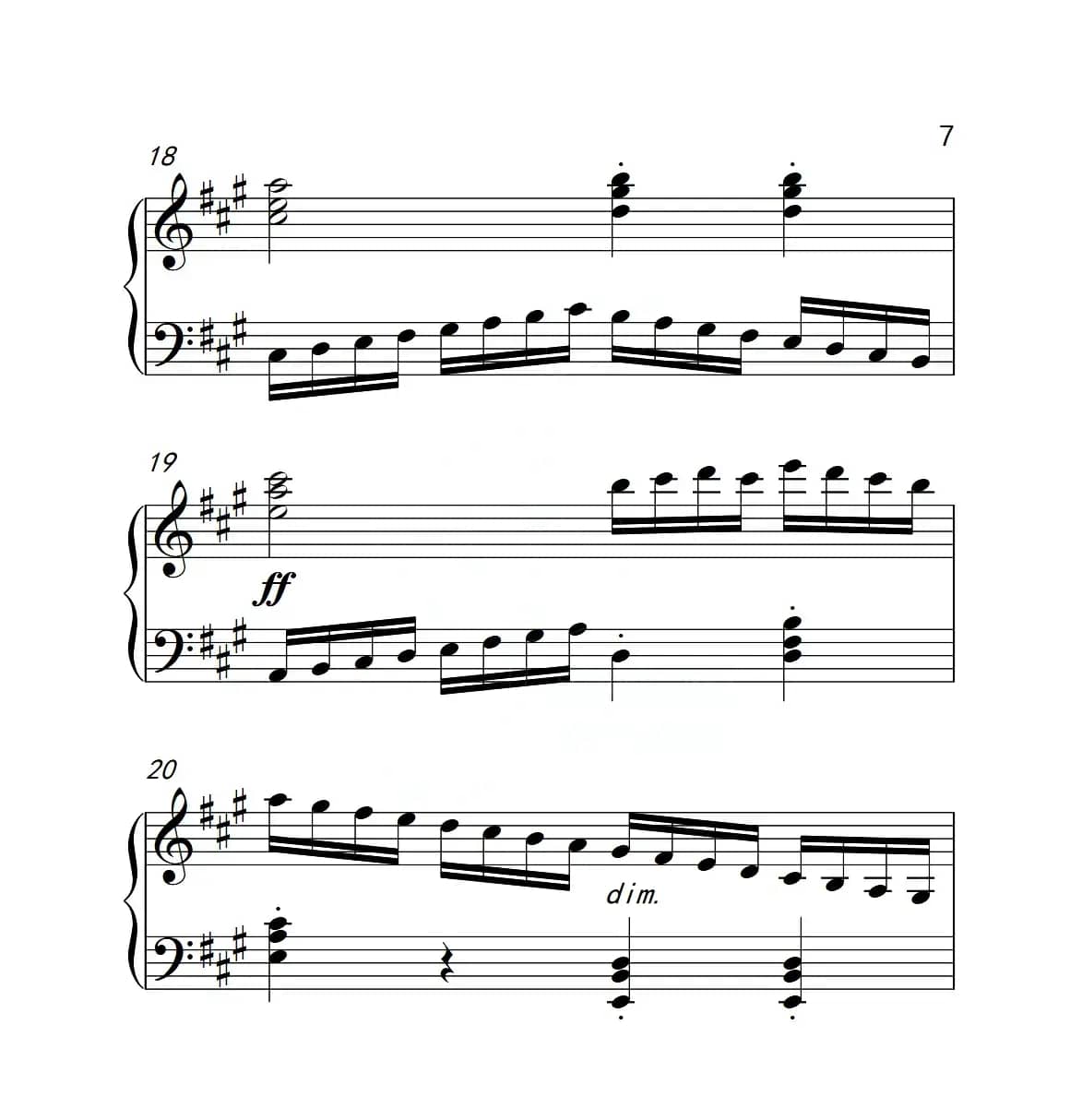 第四级A组 练习曲（中国音乐学院钢琴考级作品1~6级）