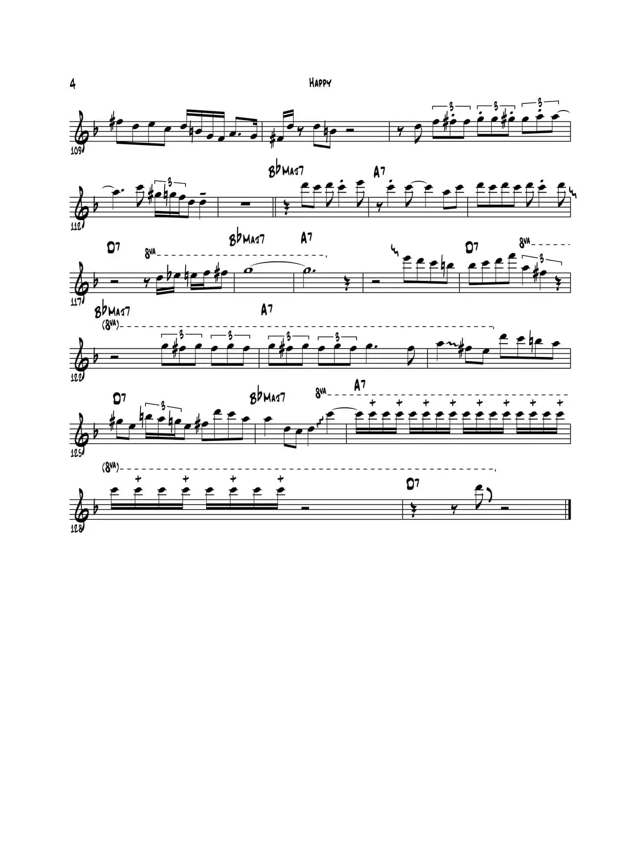 Happy（中音萨克斯）