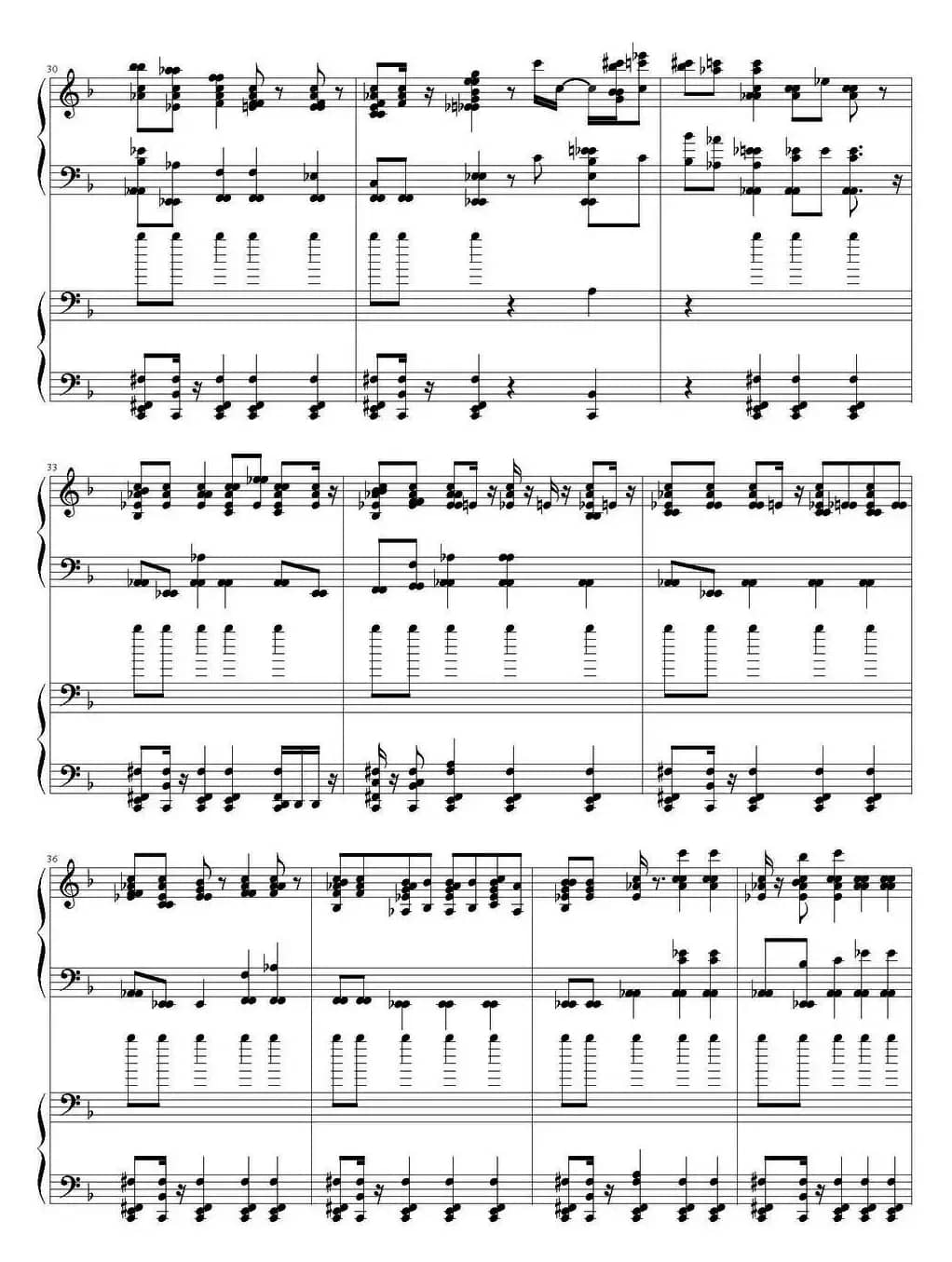 思慕的人（双钢琴）