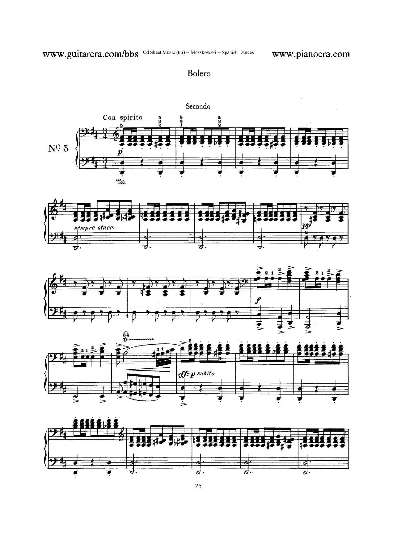 Spanish Dances Op.12（西班牙舞曲·四手联弹版）