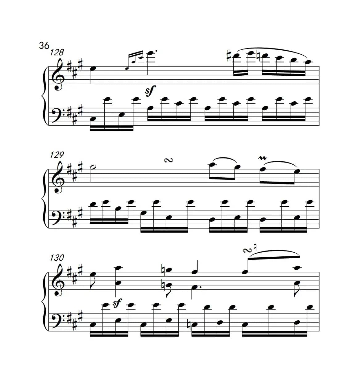 奏鸣曲 Opus 2 Nr.2 第四乐章（贝多芬奏鸣曲集 1）