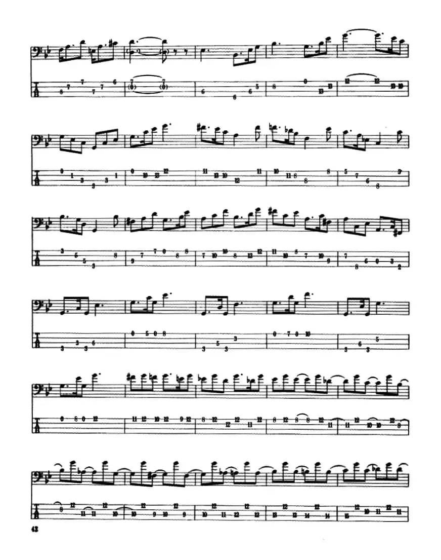 电贝司专业等级第五级(三、自选曲目)