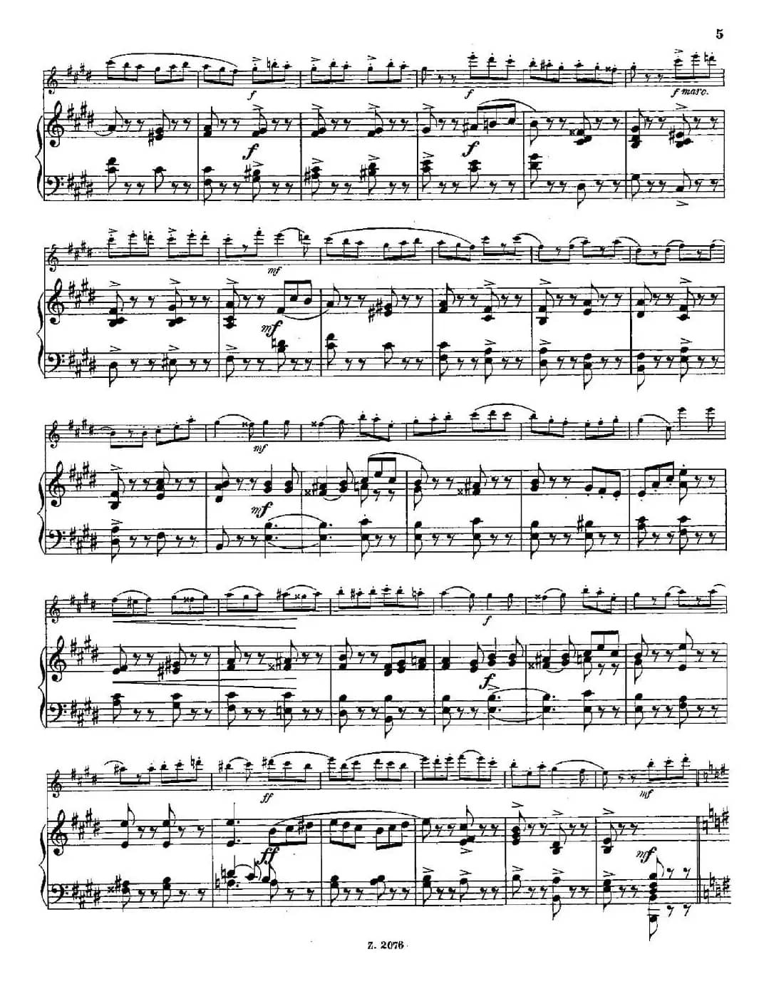 Tarantelle（Op.55 No.8）（长笛+钢琴伴奏）