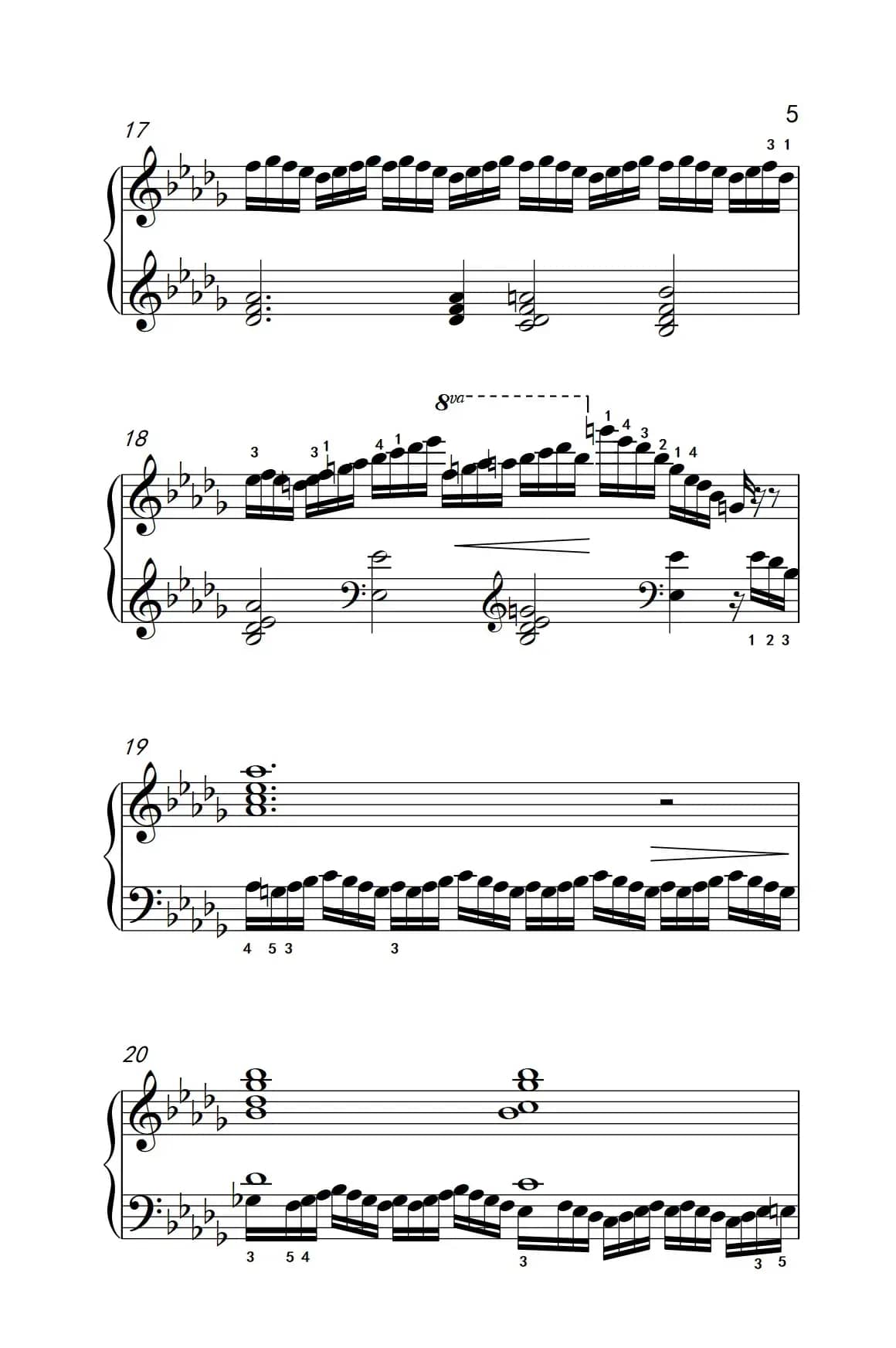 莫什科夫斯基 钢琴练习曲（第十二首）