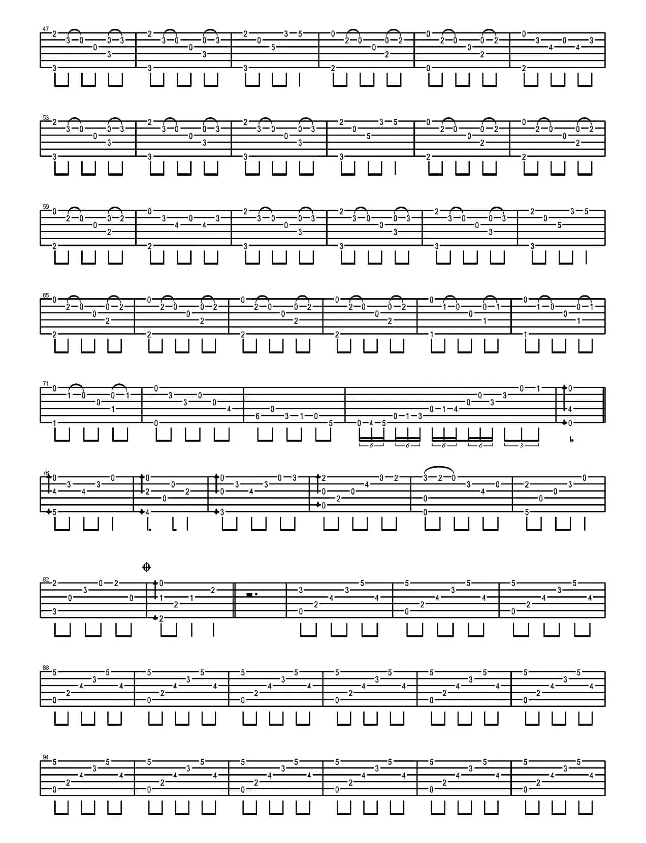 Winter（岸部真明指弹吉他谱）