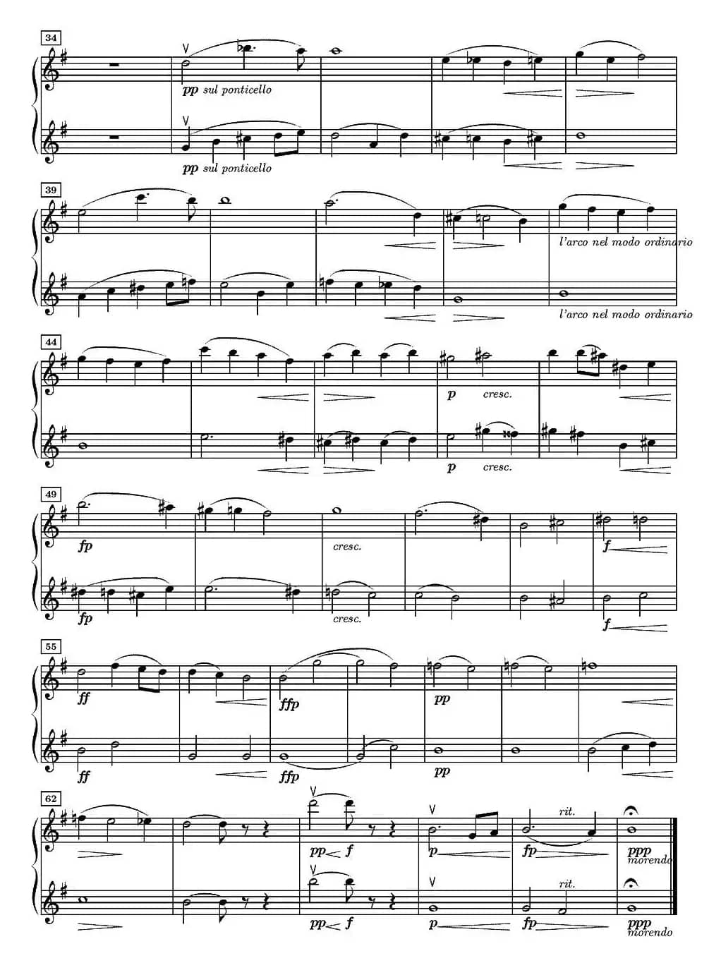 Last spring（逝去的春天、第二小提琴分谱）