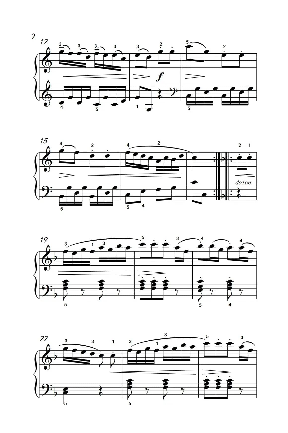 第四级 1.回旋曲（中央音乐学院 钢琴（业余）考级教程 4-6级）