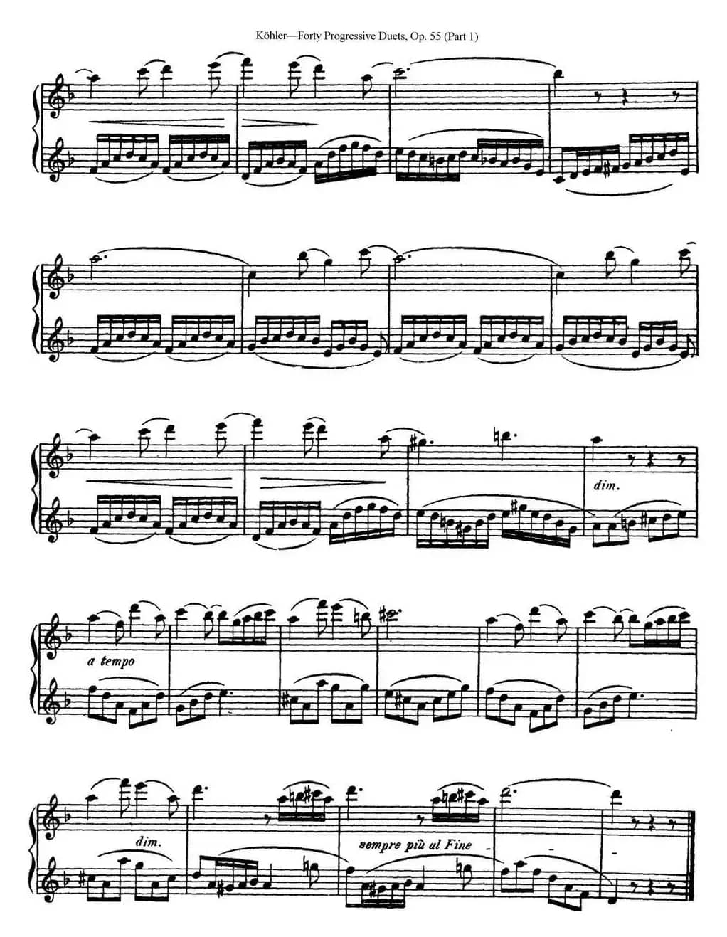 柯勒40首长笛提高练习曲OP.55（NO.22）