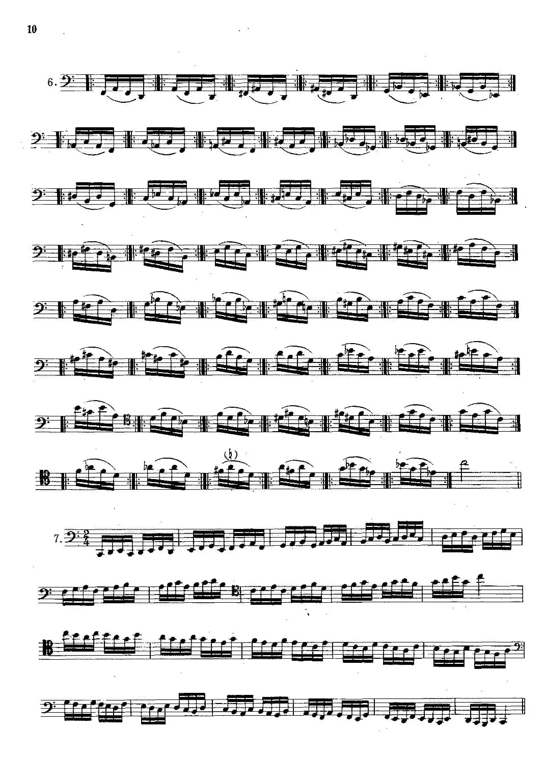 大管高级练习曲 第一部分 每日练习（1—10）