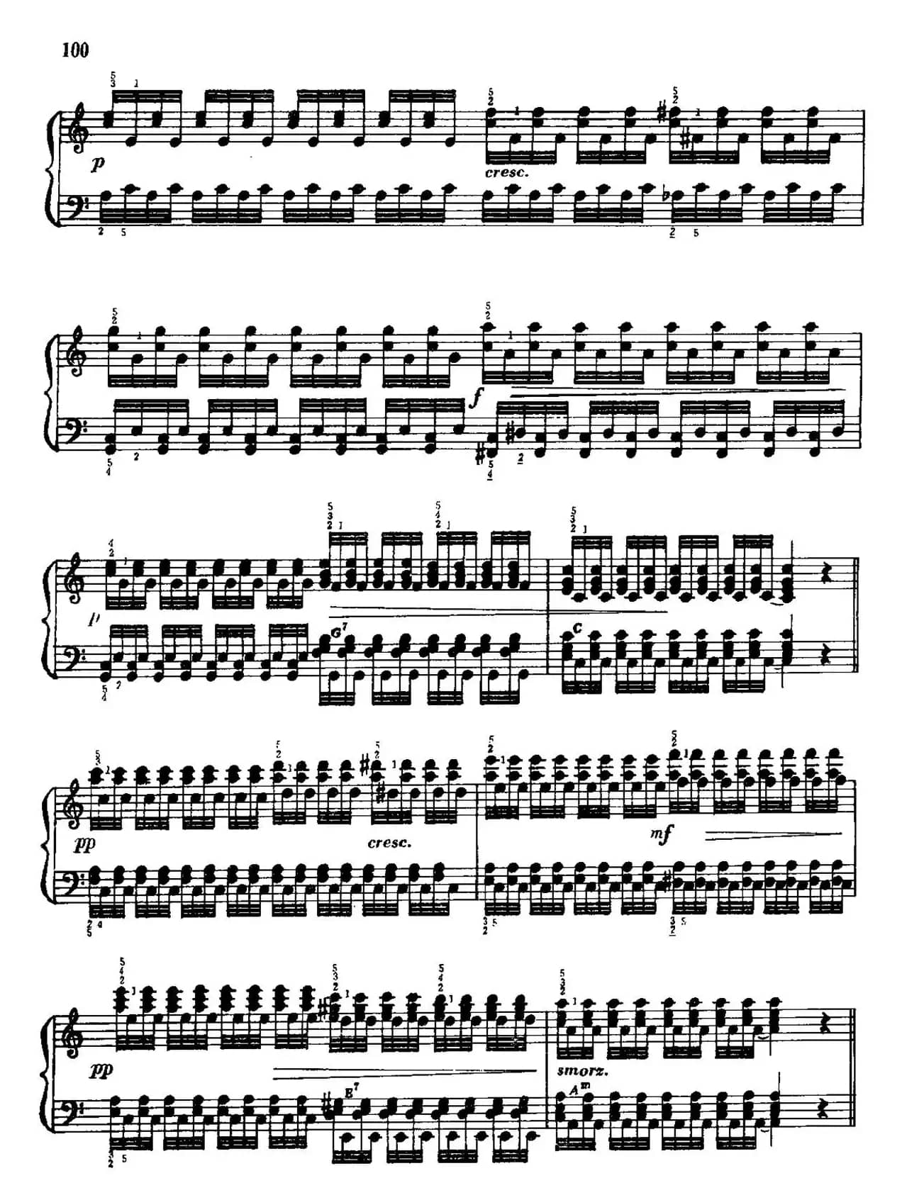 手风琴手指练习 第二部分（震音练习）