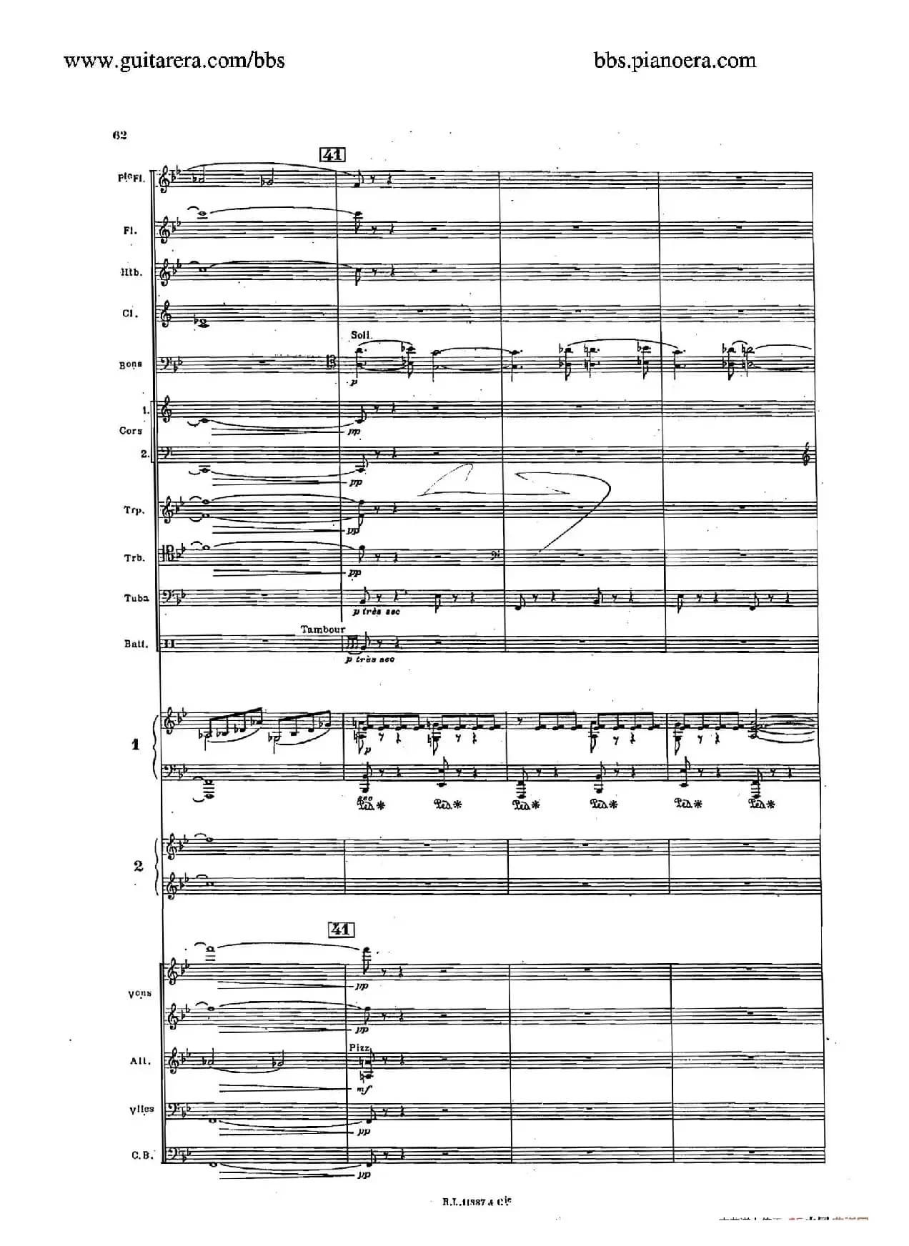 Concerto for 2 Pianos in d Minor（d小调双钢琴协奏曲·总谱）