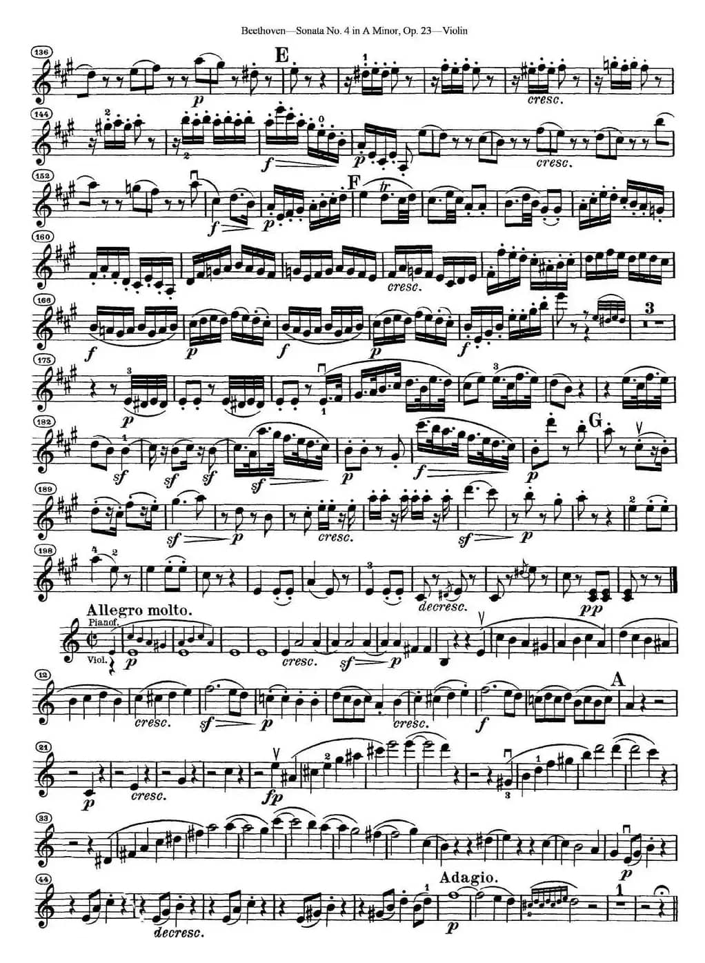 Violin Sonata No.4 in A Minor Op.23