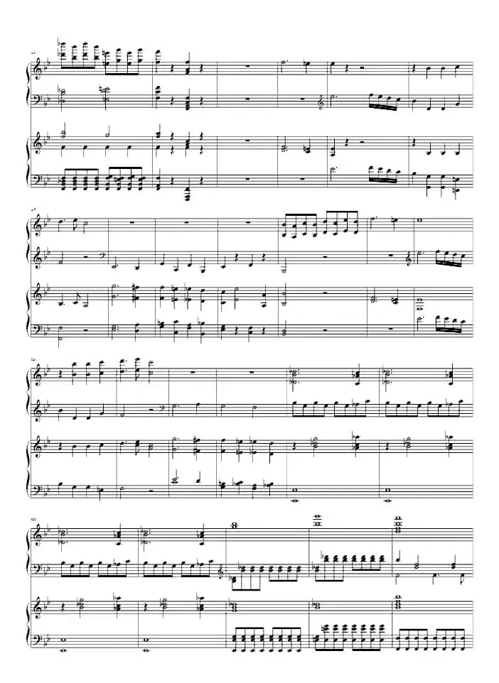 第四十号交响曲第一乐章（双钢琴）