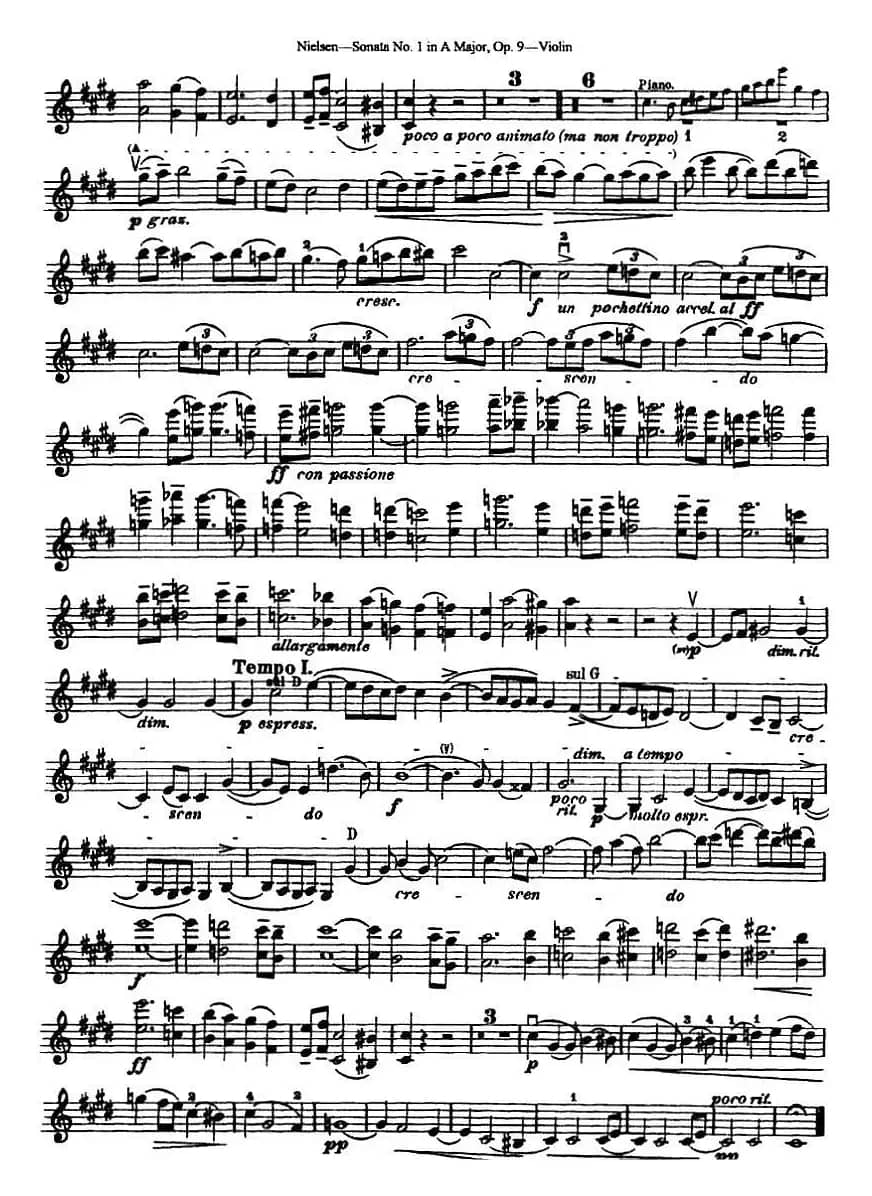 Sonata No.1 in A Major，Op.9（A大调第一奏鸣曲）