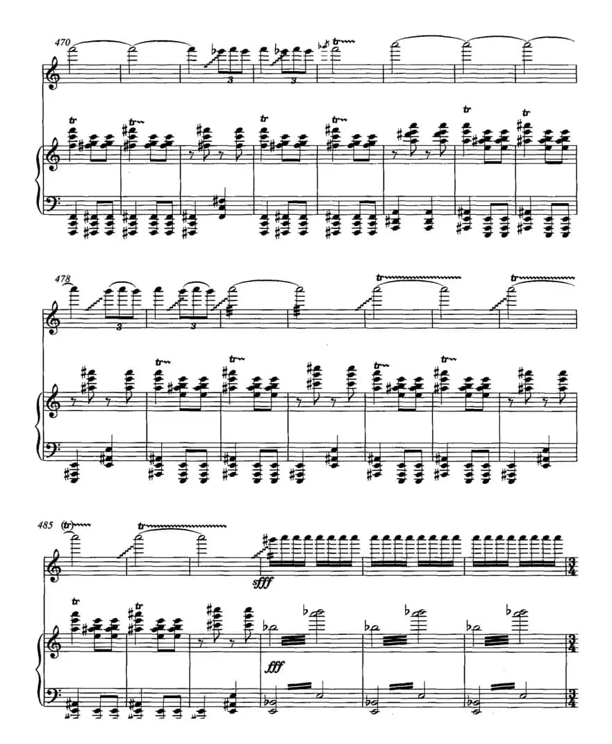 飞歌（笛子协奏曲+钢琴伴奏)P21—3）