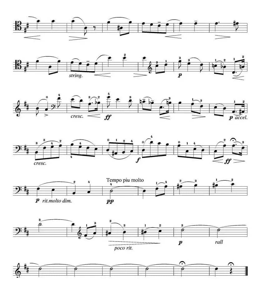 爱的问候（大提琴谱）