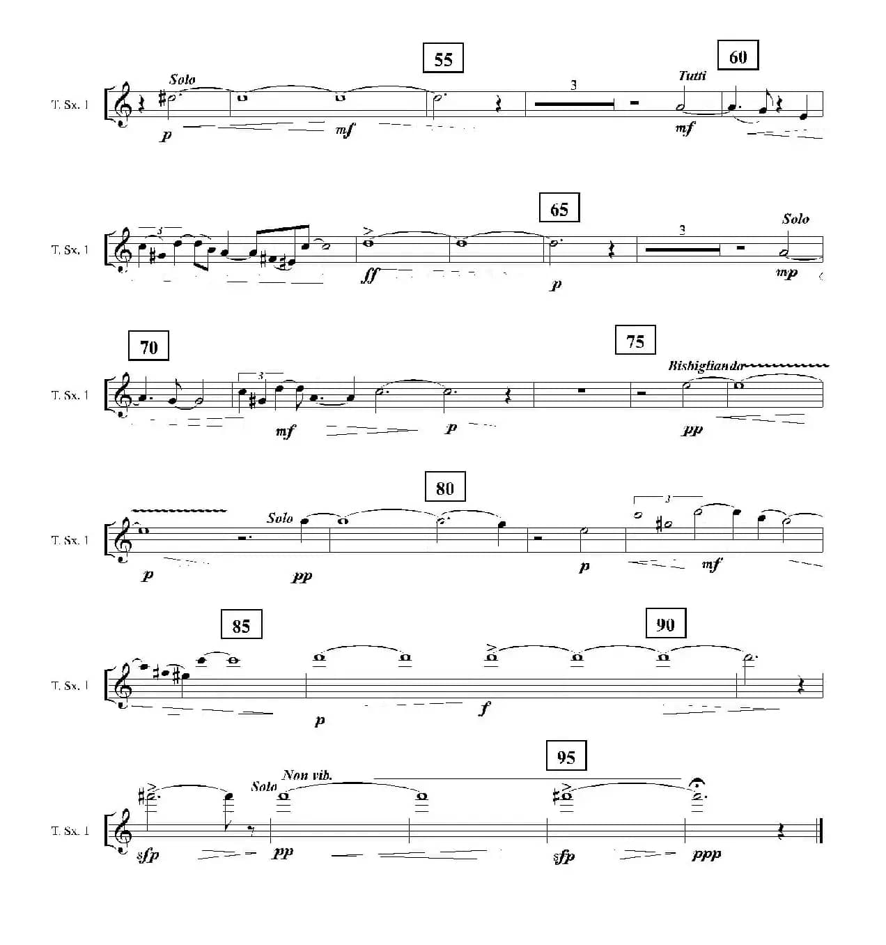 Ingravity（第三乐章）（次中音萨克斯分谱）